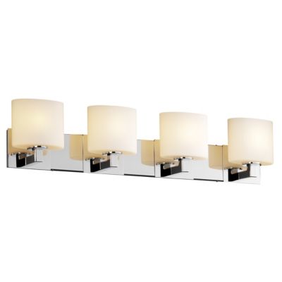 Fusion Oval Opal Shade Modular Bath Bar by Justice Design Group - Starlight Lighting USA and Canada